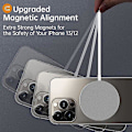 Miniatyrbillede 4 af 4: Telefon Trådløs Oplader Hurtig Opladning Telefon Magnetisk Trådløs Oplader Magnetisk Trådløs Oplader Trådløs Oplader Magnetisk Oplader Telefon C