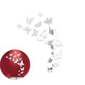 25 x Butterfly Combination 3D Mirror Wall Stickers Home Decor (Akryl)