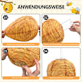 Miniatyrbild 5 av 6: 4-pack getingbonättsfälla, vattentät hängande getingbonättsfälla. Håll getingar, bålgetingar och gula jackor borta