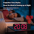 Pikkukuva 5 / 5: Monitoiminen radio, led-projektiokello, aikaheittokellon, elektroninen pöytäkello, digitaalinen projektiokello, kodin pöytäkellot, projektio torkku