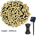 Miniatyrbillede 3 af 5: Solcelledrevne jule-LED-lyskæder - 72ft 200LEDs 8 tilstande fe-lys til altanhavehegn