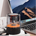 Miniatyrbillede 4 af 5: Intelligent Bluetooth-højttaler Bluetooth-højttaler Høj lydkvalitet Stor volumen Hjemmekortindsætning Bas-højttaler（Gratis størrelse，Sort）
