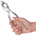 Miniatyrbild 5 av 5: Läderhantverk Platta Tänger, Rakt Huvud Läderkant Justeringspress Platta Tänger Klämma Skärningssida Snips Flush Tänger Nipper för Läderbälte