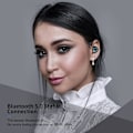 Pikkukuva 3 / 5: Urheilu Langattomat Bluetooth-kuulokkeet Vedenpitävät Korvatulpat Bluetooth 5.1 Kuulokkeet Mikrofonilla Kosketusohjaus 9d Hifi Kuulokkeet(musta)