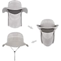 Miniatyrbillede 4 af 5: Dww-Unisex Fiskerihat Solbeskyttelse Solhat Bjergbestigning Camping Vandring Jagt Åndbar Visir Cap Bred Skygge Bob Cap med