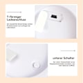 Miniatyrbild 3 av 6: Nattlampa vas, 3 färger justerbar, USB-laddningsbar, LED-utbytbar