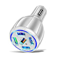 Miniatyrbilde 1 av 5: 15a 5usb Hurtiglading Billader Qc3.0 5 Porter Billader 15a Lader Mobiltelefon Lading I Bil Billader Usb Biler A