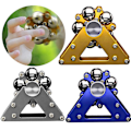 Miniatyrbillede 2 af 5: Fingerspids Spinner Stress Relief Pariserhjul Spinner Fidget Legetøj, Voksen Børn Gave Bord Dekoration Ornament Med Rotation（Guld）