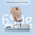 Pikkukuva 4 / 4: Magneettinen matkapuhelimen rengaskiinnike - Magneettinen rengaskiinnike, magneettirengaspidike（hopea）