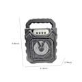 Miniatyrbild 3 av 5: Bluetooth-högtalare, bärbar utomhushögtalare med färgglada löpande lampor, bärbar minitornhögtalare