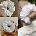 Miniatyrbilde 2 av 5: Håndlagde blonder scrunchies hårbånd armbånd hårtilbehør til daglig bruk（H）