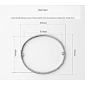 Miniatyrbillede 2 af 5: Forgyldt rustfrit stål enkel stil kærlighed bangle armbånd til kvinder Mengold