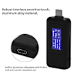 Miniatyrbillede 4 af 5: KEWEISI Type-C Usb Meter Tester Power Meter Usb Multimeter Voltage Og Strøm Tester 0-5.1A 4-30V（Sort）