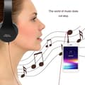Foldbar trådløs stereo Bluetooth-headset med mikrofon for iPhone, mobiltelefon, PC og bærbar PC