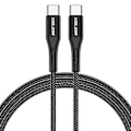 Miniatyrbild 1 av 5: 1m 2m 3m 60w Usb C Typ-c Snabbladdningskabel Laddningsdatakabel Dubbel Typ-c-0.5m Svart