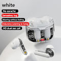 Miniatyrbillede 1 af 2: Bluetooth-headset gennemsigtig maskinrum trådløs to-øret lav-latens spilheadset