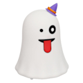 Miniatyrbillede 3 af 5: 2024 LED sød natlampe spøgelsesformet 7 farver lys USB opladning silikone og ABS seng lys til børns soveværelse Halloween