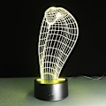 Miniatyrbilde 4 av 4: 3D kobra lampe 7 farger led nattlamper for barn touch led usb bordlampe baby sovende nattlys