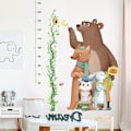 Miniatyrbild 3 av 5: Dww-väggstickers i barnstorlek Djurstorlek väggstickers Tillväxtdiagram väggstickers Väggdekoration