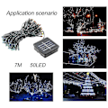 Miniatyrbild 2 av 5: 7m 50led Ip68 Led Julbelysning Julgransbelysning