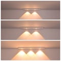 Miniatyrbild 6 av 9: 30cm LED-skåpsbelysning, USB-laddningsbart batteri nattljus skåpsbelysning, garderobsbelysning bottenstångsbelysning köksbelysning, självhäftande sensorbelysning