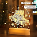 Miniatyrbillede 1 af 2: Snemand Natlampe Snefnug Natlampe Elg Natlampe Juletræ Natlampe Julemand Natlampe Klokke Natlampe Led Rund Lampe Jul Gi