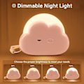 Miniatyrbillede 3 af 5: Cloud Natlampe. Natlampe Dæmpbar Bærbar Bærbar Led Natlampe Gave