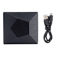 Pikkukuva 1 / 8: Ulkoinen DVD-asema USB 3.0 Type C Dual Interface DVD/CD-soitin pöytäkoneelle/kannettavalle (musta)