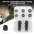 Miniatyrbild 8 av 8: 6 st NB M1 Långsam Återhämtning Full Memory Svamp Silikon Öronpropp In-Ear Ljudreducering Öronmuff Ersättning (Full Memory Svamp (Svart))