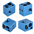 Miniatyrbilde 3 av 8: 3D-skrivertilbehør Aluminium Varmeblokk Varmeelement Hot End for Makerbot (Blå)