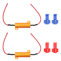 Miniatyrbillede 1 af 8: 2 stk. 50W 8ohm Trådviklet Belastningsmodstand Dekoder Fix LED Pærer Hyper Flash Blinklys