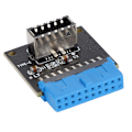 Pikkukuva 2 / 8: Emolevyn Laajennuskortti USB3.0 Etu 19PIN - 3.1 TYPE C Etu Type E Adapteri 20 - 19PIN