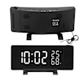 Miniatyrbild 5 av 8: Digital Klocka 3 Färgs Projektion LED Växlingsdisplay Tid Klocka Temperatur Luftfuktighet FM Radio 12