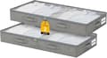 Under-bed storage box - Large storage box with zipper - Foldable wardrobe - Storage box - 100×50×10 cm - Set of 2