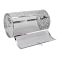 Miniatyrbillede 7 af 8: Roterende Grillkurv Rustfrit Stål Grillbur Rund Rustfrit Stål BBQ Grillnet til Jordnødder Tørrede Nødder Grøntsager D