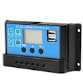 Pikkukuva 4 / 8: 30A 12V 24V Auto Aurinkoenergian Lataussäädin PWM-ohjain (30A)