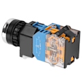 Miniatyrbillede 6 af 8: 22mm Fladt Hoved Grøn Trykknap Momentary Switch Med LED Lys 220V