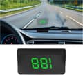 GPS Car Head-Up Display, with Large, High-Resolution Text and a USB Plug-and-Play Digital Speedometer; Universal Car Head-Up Display