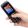 Miniatyrbilde 6 av 8: 1616 1.7-tommers Dual-SIM Dual Standby Stor Knapp Rett Quad Band Mobiltelefon 100-240V EU (Blå)