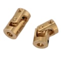 Miniatyrbillede 5 af 8: 2 stk. Akselkobling Motorforbindelse DIY Styring Messing Universal Samling 3*3mm