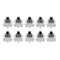 Miniatyrbillede 1 af 8: 10 stk. Mekanisk Tastatur Switch Plade Monteret Sort Switch Udskiftning til Gateron Cherry MX