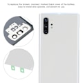 Miniatyrbild 8 av 8: BW-SMBCH NOT10+ Glas Mobiltelefon Batterilucka Bakre Skydd Reservdel Tillbehör för Samsung Note10 plus (Vit)