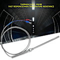 Miniatyrbillede 8 af 8: M8 Gevind PT100 Platin Resistor Termoelement 100mm Probe Temperatur Sensor Wire 0-400℃ (1 m)