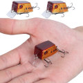 Miniatyrbillede 7 af 8: 3 stk Cube Mini Agns Fiske Kunstfisk Lokke Fiskegrej Værktøj med Skarpe Krog 5#