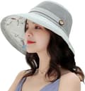 Dam Mesh Solhattar Sommar UV-skydd Bred brätte Beach F