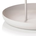 Miniatyrbilde 2 av 5: Serveringsbrett Metall Rundt Bærbart Bordplate Oppbevaringsbrett Enkel Moderne Stil med Håndtak Grå