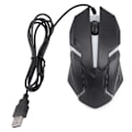 Miniatyrbilde 1 av 8: USB Mus M3 Bakgrunnsbelysning Modus Kablet Mus Ergonomisk Design Datamus for Macbook Laptop PC Svart