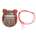 Miniatyrbillede 1 af 8: 8 Tone Kalimba Mini Tommelfingerklaver Børnegave Udendørs Fritidsinstrumenter Bjørneform