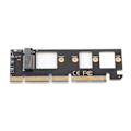 Miniatyrbillede 2 af 8: SSD Adapterkort PCI‑E 3.0 X4 X8 X16 til NVME M.2 NVMe Udvidelseskort M.2 M Key til M.2 af NVME Protokol
