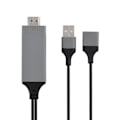 Miniatyrbillede 8 af 8: 3 Farver Telefon til HDMI Kabel til IOS Interface Digital AV Adapter 1080P Plug Play til IOS Android Sort